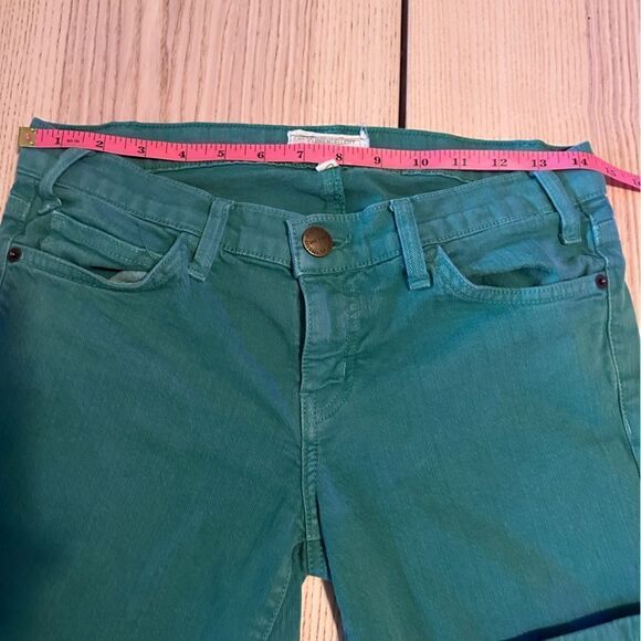 Current/Elliot Ankle Skinny in Ultramarine Green mid rise Skinny Jeans - Size 27 - Picture 3 of 7